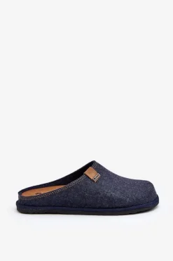 INBLU Kapcie Męskie Profilaktyczne SI000001 Granatowe