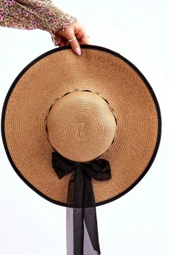 Discount Boto Kapelusz Z Modną Kokardą Beżowy