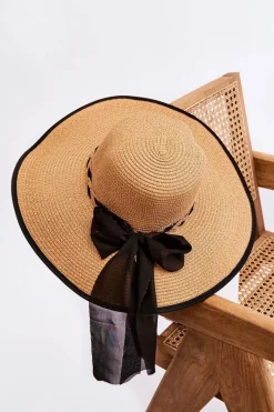 Discount Boto Kapelusz Z Modną Kokardą Beżowy