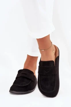 Outlet Klapki Chodaki Damskie Na Korkowej Platformie Czarne Nivalia Damskie Klapki Korkowe|Klapki Na Platformie