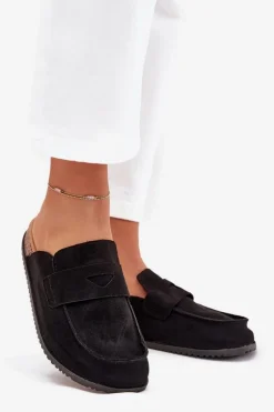 Outlet Klapki Chodaki Damskie Na Korkowej Platformie Czarne Nivalia Damskie Klapki Korkowe|Klapki Na Platformie