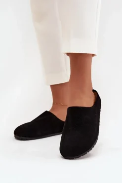 Kapcie Klasyczne|Klapki Korkowe>Boto Klapki Chodaki Damskie Na Platformie Czarne Sylviane Czarny