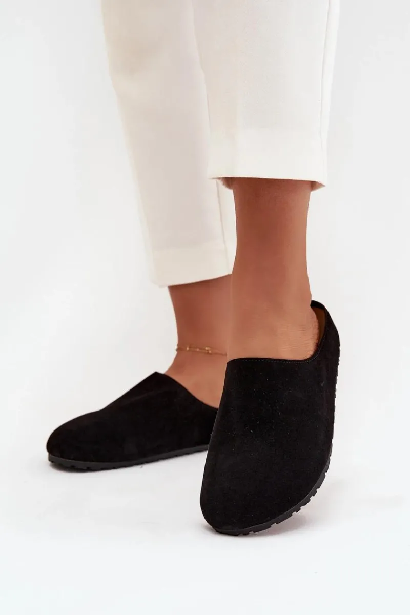 Kapcie Klasyczne|Klapki Korkowe>Boto Klapki Chodaki Damskie Na Platformie Czarne Sylviane Czarny