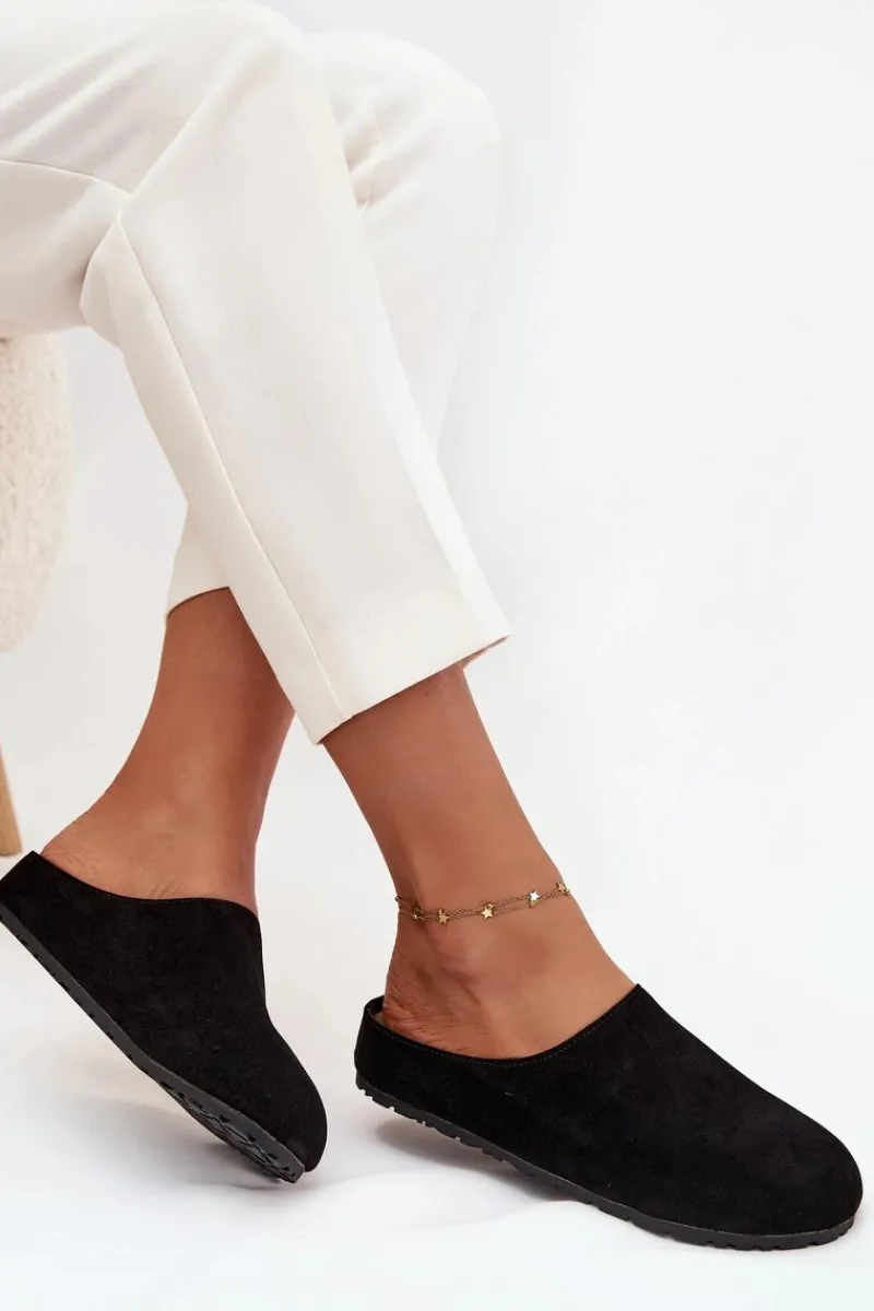 Kapcie Klasyczne|Klapki Korkowe>Boto Klapki Chodaki Damskie Na Platformie Czarne Sylviane Czarny