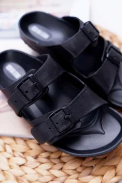 Klapki Sportowe|Klapki Damskie Big Star></noscript>Big Star Shoes Klapki Damskie Big Star Czarne AA274A156