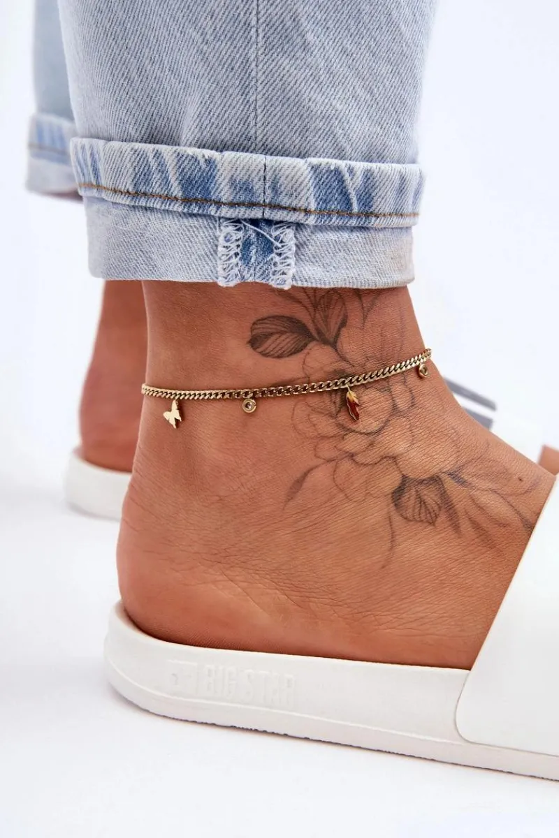 Online Klapki Damskie Big Star FF274A199 Białe Damskie Klapki Sportowe|Klapki Damskie Big Star