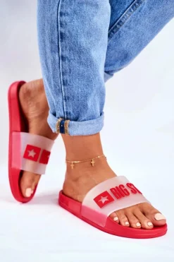 Clearance Big Star Shoes Klapki Damskie Big Star FF274A202 Czerwone