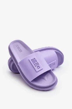 Sale Big Star Shoes Klapki Damskie Big Star LL274426 Fioletowe