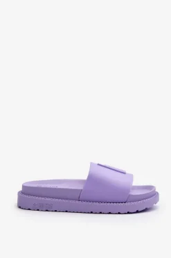 Sale Big Star Shoes Klapki Damskie Big Star LL274426 Fioletowe