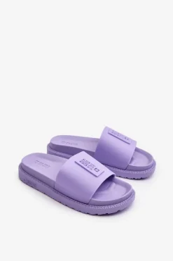 Sale Big Star Shoes Klapki Damskie Big Star LL274426 Fioletowe