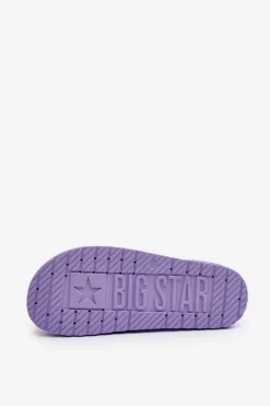 Sale Big Star Shoes Klapki Damskie Big Star LL274426 Fioletowe