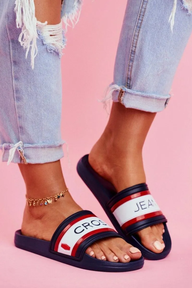 Klapki Damskie Granatowe FF2R4160C Damskie Klapki Sportowe|Klapki Damskie Klasyczne