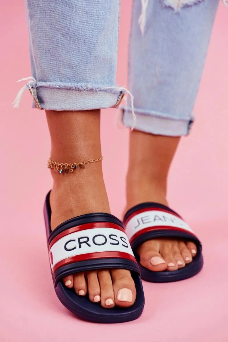 Klapki Damskie Granatowe FF2R4160C Damskie Klapki Sportowe|Klapki Damskie Klasyczne