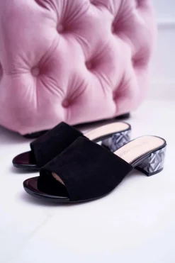 Klapki Na Obcasie|Klapki Damskie Klasyczne><noscript><img width=