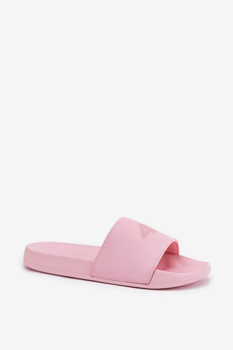 Sale 4F Klapki Damskie RMM00FSLIF010-56S Różowe Różowy