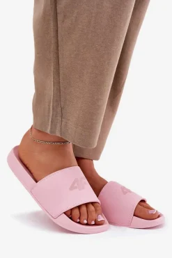 Sale 4F Klapki Damskie RMM00FSLIF010-56S Różowe Różowy