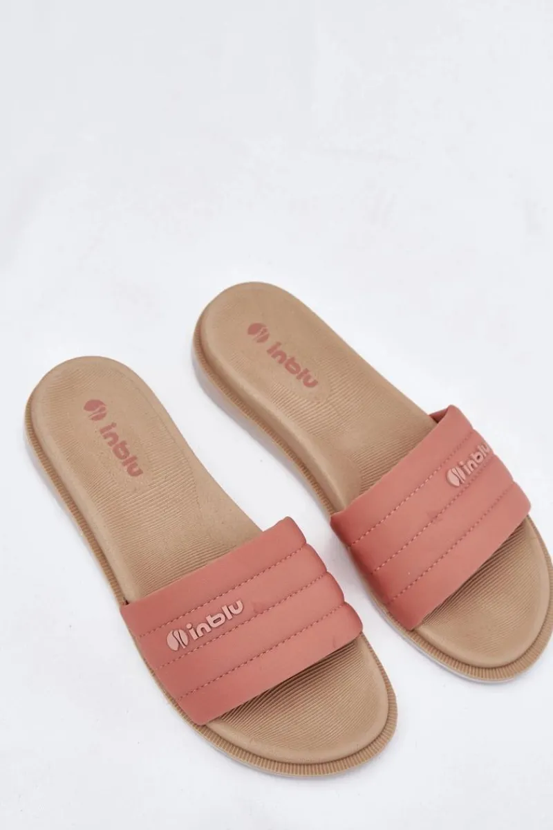 Klapki Basenowe|Klapki Damskie Klasyczne>INBLU Klapki Damskie SF000003 Różowe Różowy