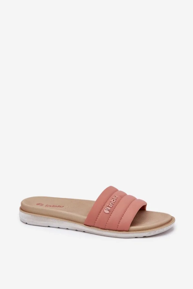 Klapki Basenowe|Klapki Damskie Klasyczne>INBLU Klapki Damskie SF000003 Różowe Różowy