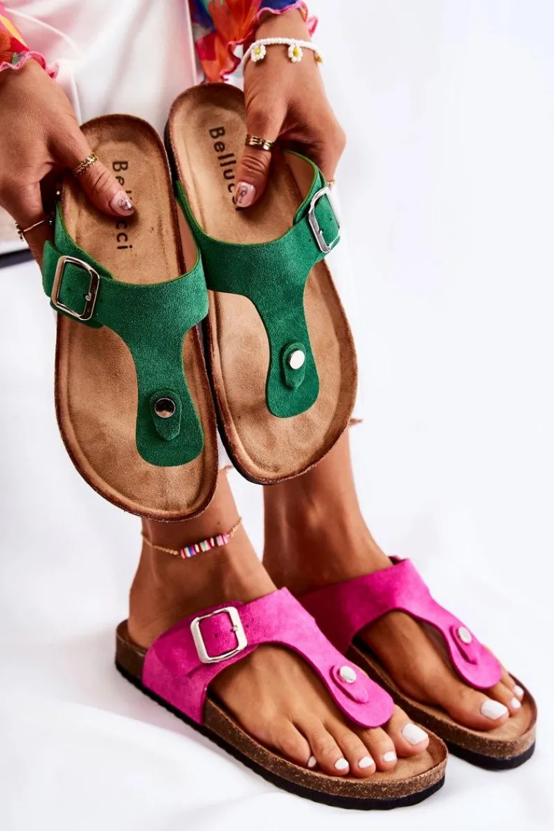 Klapki Korkowe|Klapki Damskie Japonki>Boto Klapki Damskie Japonki Na Korku Różowe Elina