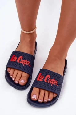 Klapki Basenowe|Klapki Damskie Klasyczne>Lee Cooper Klapki Damskie LCW-25-07-3524L Granatowe Niebieski