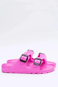 Discount Boto Klapki Damskie Lekkie Ogrodowe Różowe