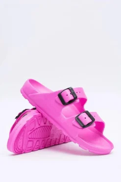 Discount Boto Klapki Damskie Lekkie Ogrodowe Różowe