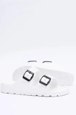 Klapki Sportowe|Klapki Damskie Klasyczne>Boto Klapki Damskie Lekkie Ogrodowe Białe