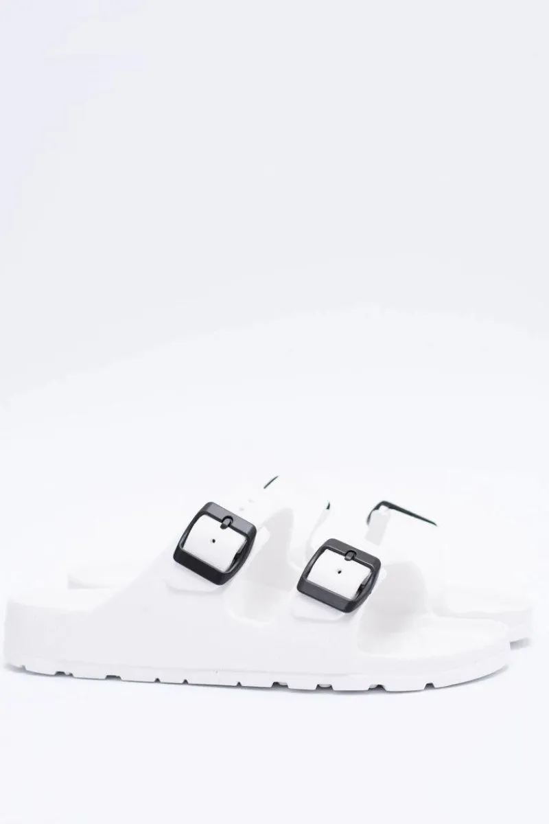 Klapki Sportowe|Klapki Damskie Klasyczne>Boto Klapki Damskie Lekkie Ogrodowe Białe