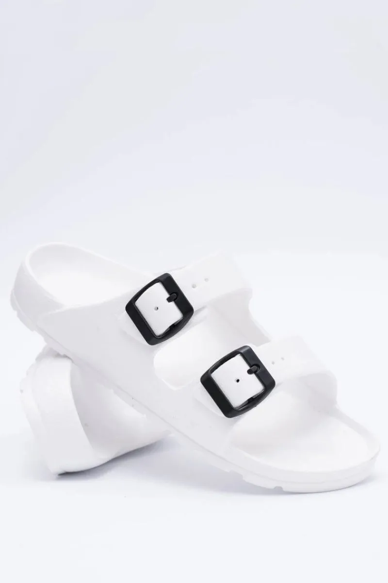 Klapki Sportowe|Klapki Damskie Klasyczne>Boto Klapki Damskie Lekkie Ogrodowe Białe