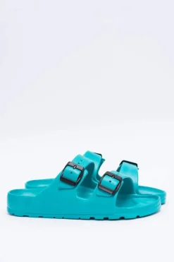 Clearance Boto Klapki Damskie Lekkie Ogrodowe Turkusowe