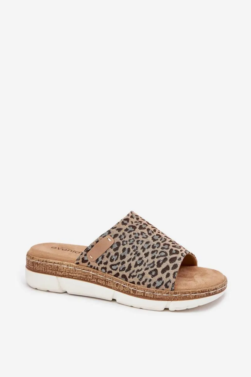 Discount Klapki Damskie Na Koturnie Panterka Norozi Damskie Klapki Na Koturnie|Klapki Na Platformie