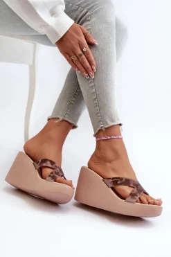 Klapki Na Koturnie|Klapki Na Platformie></noscript>Ipanema Klapki Damskie Na Koturnie 83520 High Fashion Slide Fem Beżowe