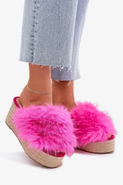 Klapki Na Koturnie|Klapki Z Futerkiem><noscript><img width=