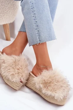 Klapki Z Futerkiem|Klapki Na Koturnie><noscript><img width=