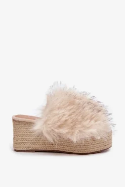 Klapki Z Futerkiem|Klapki Na Koturnie><noscript><img width=