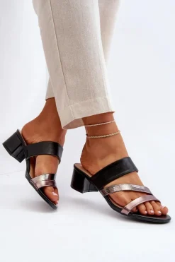 Klapki Na Obcasie|Klapki Damskie Klasyczne><noscript><img width=