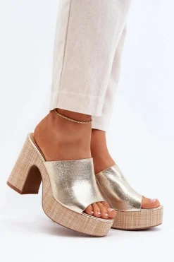 Klapki Na Obcasie|Klapki Damskie Klasyczne><noscript><img width=