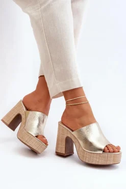 Klapki Na Obcasie|Klapki Damskie Klasyczne><noscript><img width=