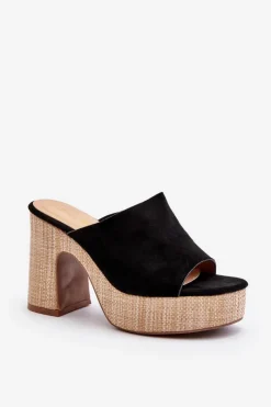 Klapki Na Obcasie|Klapki Damskie Klasyczne><noscript><img width=