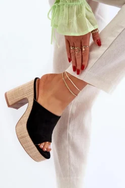 Klapki Na Obcasie|Klapki Damskie Klasyczne><noscript><img width=