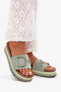 Klapki Na Platformie|Klapki Damskie Klasyczne><noscript><img width=