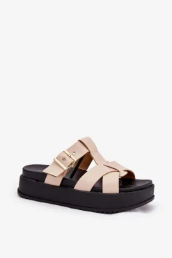 Klapki Na Platformie|Klapki Damskie Klasyczne><noscript><img width=