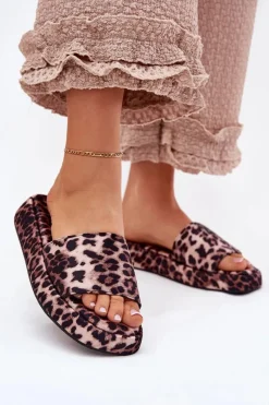 Clearance Klapki Damskie Na Platformie Panterka Dovasse Damskie Klapki Na Platformie|Klapki Damskie Klasyczne