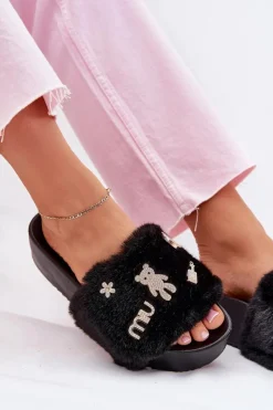 Klapki Z Futerkiem|Klapki Na Platformie><noscript><img width=