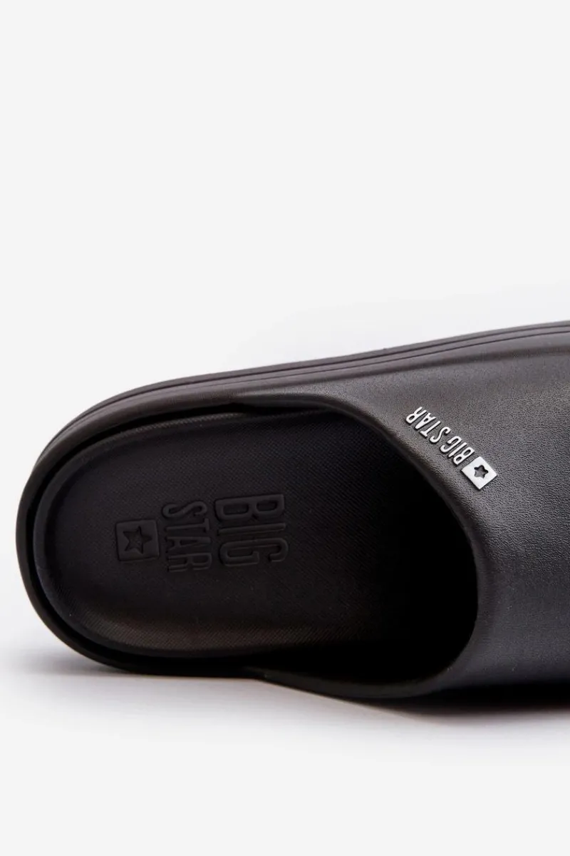 Klapki Damskie Big Star|Klapki Basenowe>Big Star Shoes Klapki Damskie Na Platformie Big Star NN274A037 Czarne Czarny