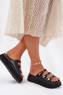 Klapki Na Platformie|Klapki Damskie Klasyczne><noscript><img width=