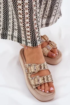 Klapki Na Platformie|Klapki Damskie Klasyczne><noscript><img width=