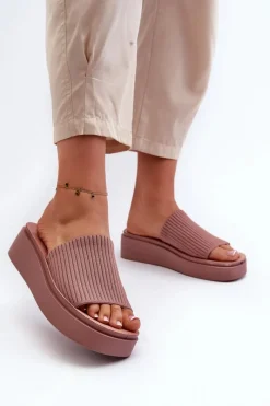 Klapki Na Platformie|Klapki Damskie Klasyczne><noscript><img width=