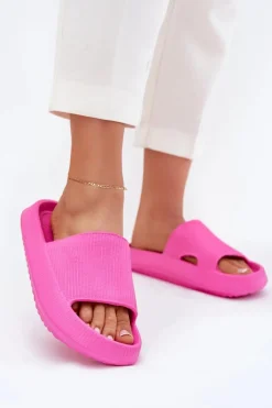Klapki Basenowe|Klapki Na Platformie>Boto Klapki Damskie Na Platformie Z Wycięciem Fuksja Ameira