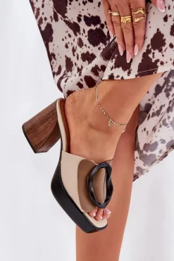 Klapki Na Obcasie|Klapki Damskie Klasyczne><noscript><img width=